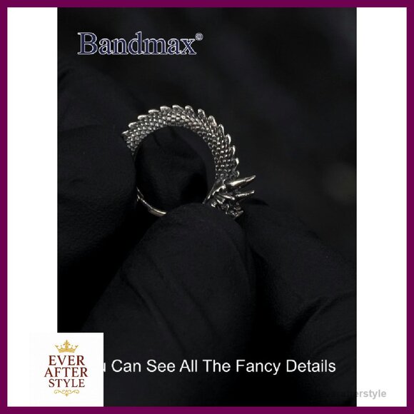 Dragon Huggie Earrings Stainless Steel Silver Hypoallergenic Retro Punk Style - Picture 8 of 8